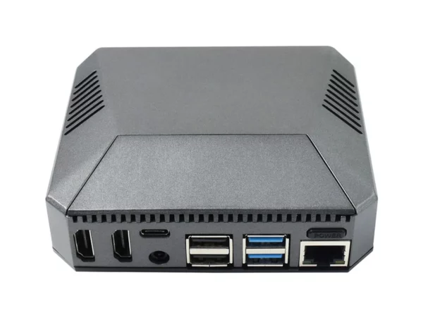 Argon ONE V2 Case for Raspberry Pi 4 HDMI ports and Built-in IR Remote Functionality 30mm Software Controllable Fan